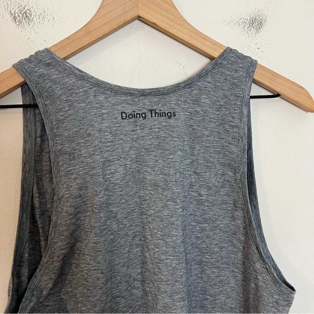 OUTDOOR VOICES- Ready Set Tank Gray Doing Things Sweatee Top Athletic Gym Run - Picture 5 of 8